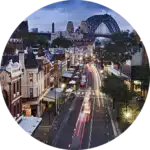 Quartiers animes à Sydney