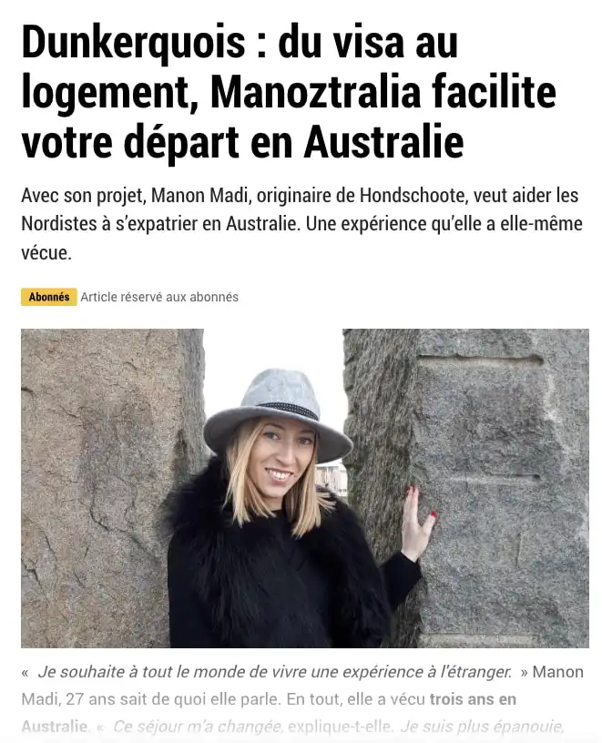 accompagnement australie avec Manoztralia 2
