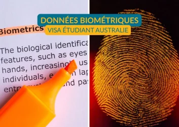 données biométriques visa étudiant australie